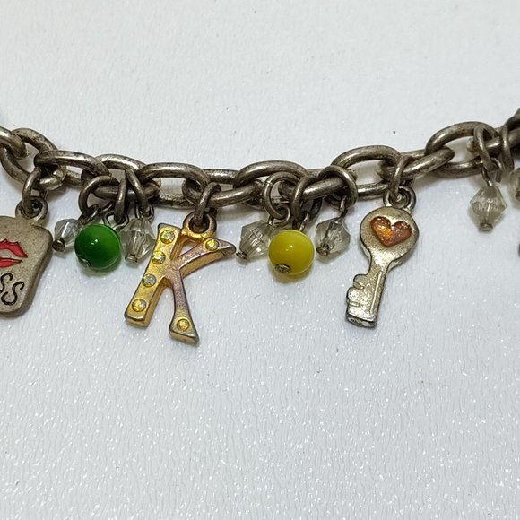 Claire AJMC Set Charm Bracelets Travel Charms Suitcase Globe (AJMC Broke Clasp) - Picture 5 of 11